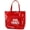 Firecracker Red, variant on Cool Things Clear PVC Beach Tote Bag, Sunny Day Yellow