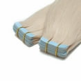 thumbnail image 2 of MY-LADY Blonde Tape in 100% Real Remy Human Hair Extensions Seamless Full Head Skin Weft Highligh Hairpiece Straight 40pcs 12"-24", 2 of 10
