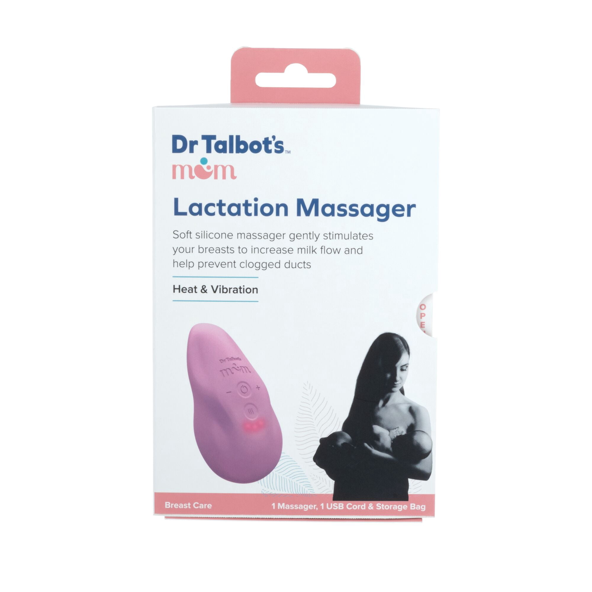Dr. Talbot's Mom Heat & Vibration Lactation Massager for Breastfeeding Mothers