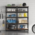 thumbnail image 5 of 5-Tier Metal Storage Shelves Unit, Heavy Duty Boltless Garage Shelving Adjustable Rack for Warehouse Basement Shed Organization, Black, 5 of 6