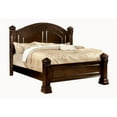thumbnail image 3 of Gorgeous Transitional 3pc Bedroom Furniture Queen Size Bed 2x Nightstands Cherry Color Solid wood Posts HB FB, 3 of 10