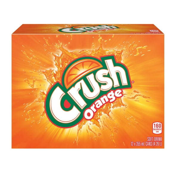 Crush Orange, 355ml Cans, 12 Pack, 12x355mL