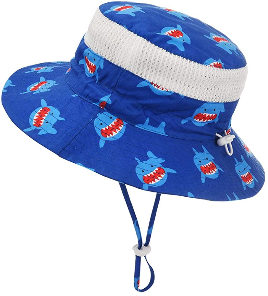 Baby Sun Hat,Adjustable Infant Toddler Summer Beach Hat with Chin Strap