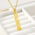 thumbnail image 2 of Zodiac Stainless Steel Gold Plated Necklace, 2 of 10