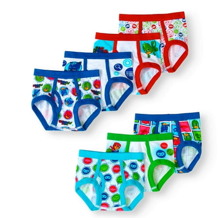 PJ Masks Brief Underwear, 7-Pack 100% Combed Cotton (Toddler Boys)