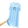 thumbnail image 4 of Birdeem Robe de Maternité d'Été Sans Manches Fendue pour Femme Enceinte, 4 of 9