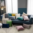 thumbnail image 6 of 2 Pack Throw Pillow Covers, Decorative Lumbar Pillow Covers, Solid Sofa Pillows, Soft Velvet Pillow Case, Square Accent Cushion Covers for Sofa Couch Bed Chair, 6 of 7