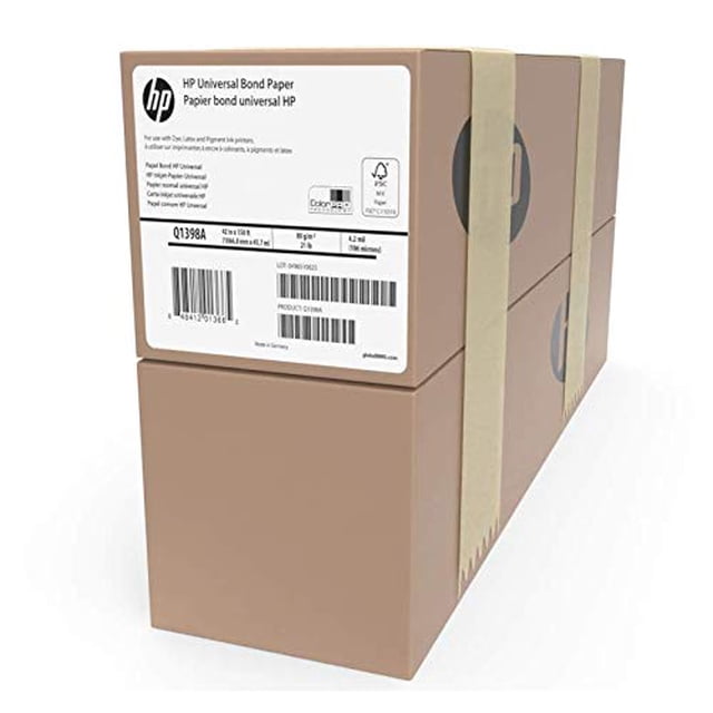 Papel Bond universal de gran formato HP 42 cm x 45 m 80 g/m²