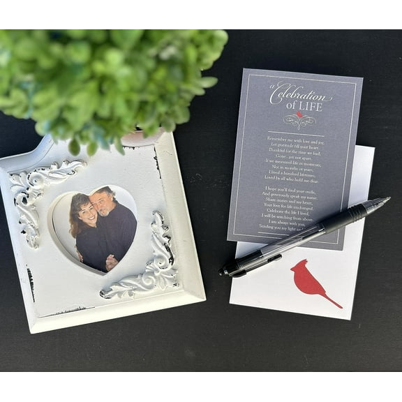 Black Metal Memorial  with LED Candle - Sympathy Gift for Loss of Loved Ones