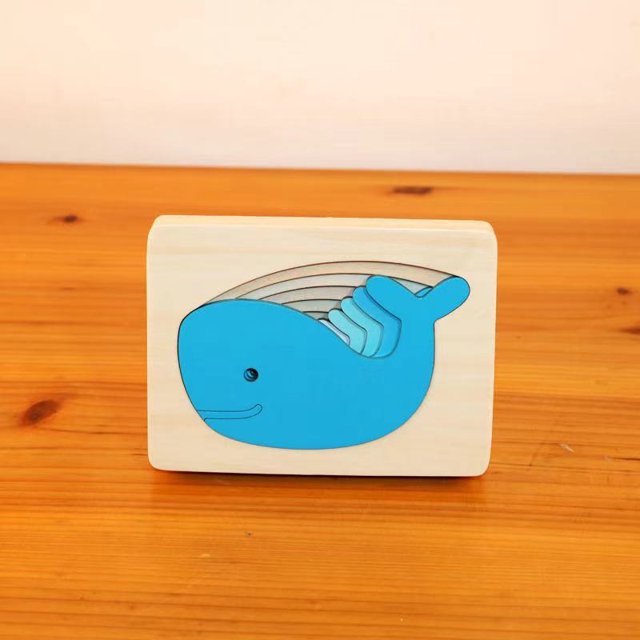 Swedish Uncle Wood exquisite wooden multi-layer puzzle 3-6 years old children's educational imported odorless wooden toys