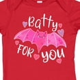 thumbnail image 4 of Inktastic Batty for You Pink Valentine Bat Boys or Girls Baby Bodysuit, 4 of 5