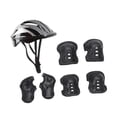 thumbnail image 3 of Conjunto de rodilleras para casco de bicicleta perfecl casco deportivo para niños Negro, 3 of 8