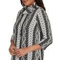 thumbnail image 4 of Alfred Dunner Womens Cable Jacquard Knit Top With Necklace, 4 of 4