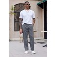 thumbnail image 3 of COOFANDY Men's Cotton Sweatpants Open Bottom Lounge Pants Lightweight Casual Jogger Pants with Pockets, 3 of 6