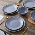 thumbnail image 7 of Stone + Lain Lauren Stoneware 16-piece Round Dinnerware Set, Light Gray, 7 of 7