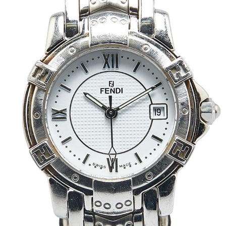 Pre-Owned Fendi Horology Watch 3500L Quartz White Dial Stainless Steel Women's FENDI (Good)