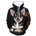 thumbnail image 4 of Sudadera con capucha con estampado 3D de perro chihuahua para hombre y mujer, estilo informal, estilo Harajuku, ropa de calle, ropa Y2K, sudaderas con capucha, 4 of 5