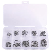 100/500/1000x Fishing Hooks Set High Carbon Steel Sharp Barbed Durable N3G4