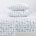 thumbnail image 3 of Great Bay Home Coastal Microfiber Wrinkle Resistant Sheet Set  (Twin, Anchor), 3 of 6
