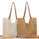 thumbnail image 3 of Firefly hope Bolso de hombro tejido para mujer, bolso de mano y neceser, elegante bolso de playa de verano, 15,7 x 12,59 x 0,78 pulgadas (caqui)., 3 of 5