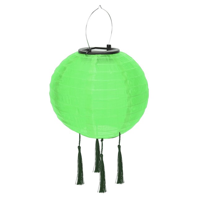 Linterna solar LED de 12 pulgadas, impermeable, para colgar al aire libre, luz de globo (verde) Tmvgtek Iluminación del hogar multifuncional