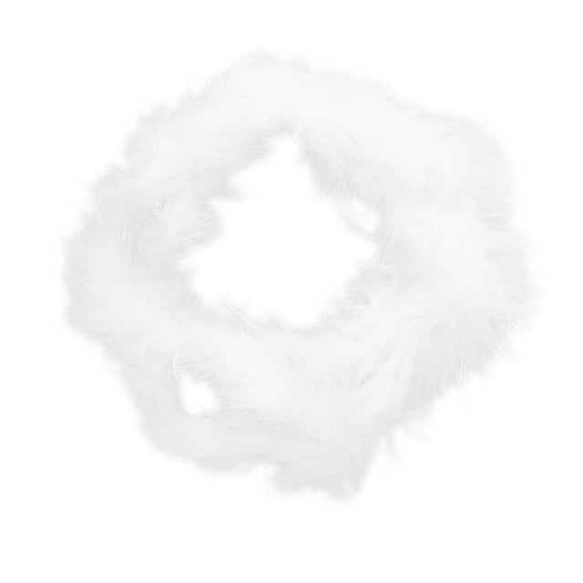 Bufanda de plumas sexy para niñas Gloria 80 Blanco