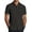 Black, variant on Men's Short Sleeve Dress Shirt Casual Wrinkle Free Untucked Shirts