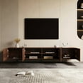 thumbnail image 6 of NessCarsti Mid-Century Modern TV Stand for 70" TVs, 70.87" Walnut Console with Storage, 6 of 11