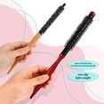 thumbnail image 3 of Petite Brosse Ronde pour Cheveux, 2 Pcs Mini Brosses à Rouleau avec Poils en Nylon Rigides, Brosse de Coiffure Professionnelle pour Salon pour Séchage au Sèche-Cheveux Coiffage des Cheveux Bouclés Frange Lifting Soin de la Barbe, 3 of 5