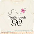 thumbnail image 4 of Inktastic Myrtle Beach South Carolina Girls Toddler Dress, 4 of 5