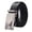 #0269-Black, variant on Men's Leather Belt Ratchet Automatic Buckle Matte Black With Cross Line Casual Business Belt Black Free Size Gift