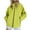 Green, variant on Women's Plus Size Lightweight Waterproof Hooded Jacket with Zipper Pockets for Outdoor Mountaineering and Athletic Wear
