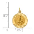 thumbnail image 3 of Auriga 14K Yellow Gold Our Lady of Fatima Medal Charm for Women (Length - 19.5mm, Width - 14.5mm), 3 of 6