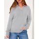 thumbnail image 5 of Suéter PRETTYGARDEN 2025 Mujer Cuello Cuarto Cremallera Gris M, 5 of 8