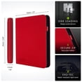 thumbnail image 2 of Vault X 12 Pocket Trading Card Zip Binder, 480 Cards, Premium Exo-Tec Album Material, 20 Side-Loading Pages, Folder, Sports, TCG (Red), 2 of 8