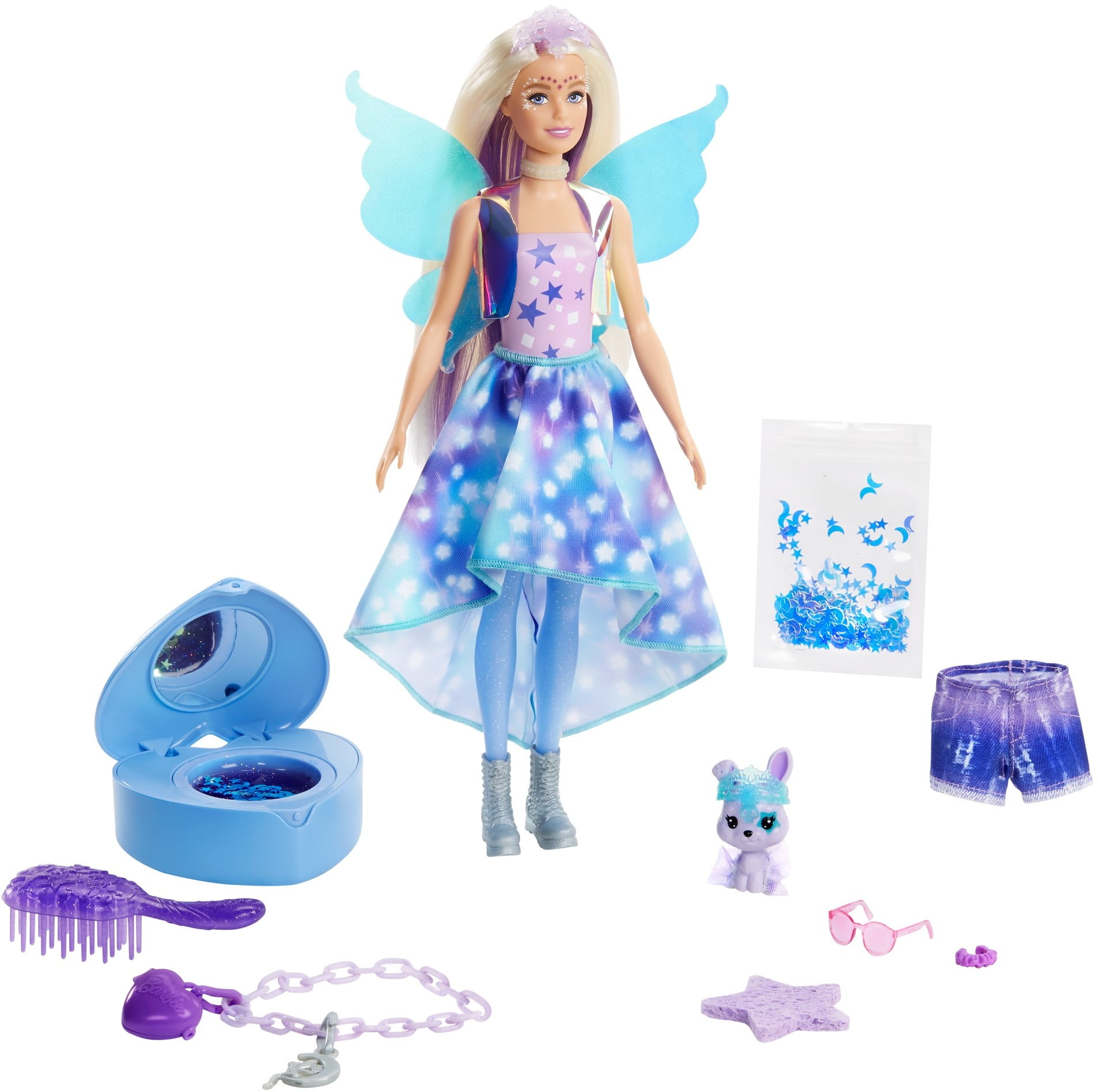 Barbie Color Reveal Peel Doll With 25 Surprises & Unicorn Fantasy 