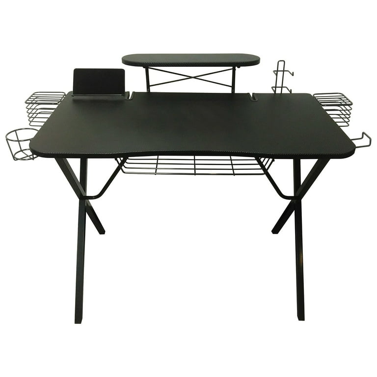 Atlantic Professional Gaming Desk Pro with Built in Storage Metal Accessory Holders and Cable Slots 36
