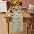 thumbnail image 3 of Table Runners 70 Inches Long Dress Scarves, Rustic Floral Farmhouse Coffee/Dining/Kitchen Table Decor, Holiday Table Runner, Sage Green Farmhouse Wildflowers Vintage 13x70 Inch, 3 of 8