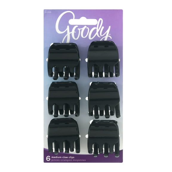 Goody 6-On Claw Clips, 6 count