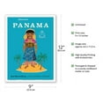 thumbnail image 2 of Discover Panama - San Blas Indians...a Pre-Columbian Civilization - Vintage Travel Poster c.1960 - Master Art Print (Unframed) 9in x 12in, 2 of 4