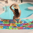thumbnail image 7 of GZHJMY Beach Towel for Women Girls, Map of The United States Bath Towel, Oversized Lightweight Sport Towel, 31x71 Inch, 7 of 7
