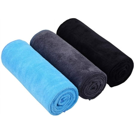 Gyms Yoga Towels Sweat Fitness Exercise Microfiber Workout Towels Absorbent Gym Towels for Men & Women Sports Towels Soft Fast Drying 3 Pack 14inchX30inch