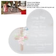 thumbnail image 3 of Acrylic Heart Shaped Ornament, Clear Bible Verse Desktop Decoration Colorful Pattern Positive Attitude Wearable Religious  for Home, 3 of 8