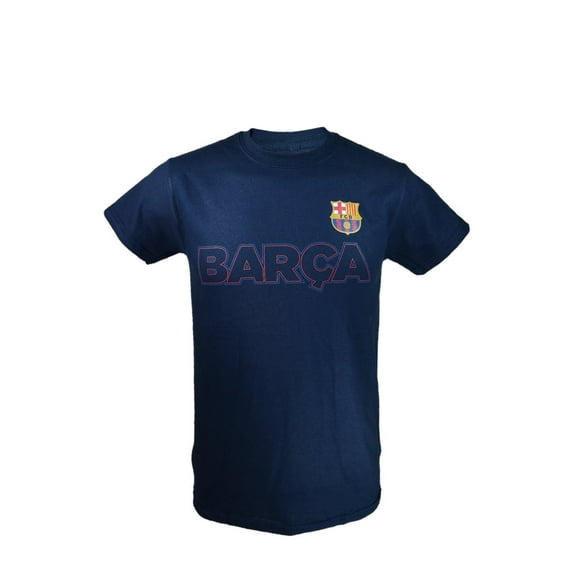 Icon Sports Men FC Barcelona Officially Licensed Soccer T-Shirt Cotton Tee -34 Small