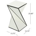 thumbnail image 2 of Irregular Silver Mirror Side Table – Unique Modern Accent for Living Room & Bedroom, 2 of 5