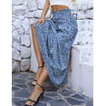 thumbnail image 3 of a.Jesdani Womens Maxi Skirts Casual Elastic High Waist Swing Tiered Beach Maxi Skirt s-xxl, 3 of 6