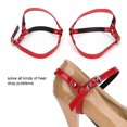 thumbnail image 4 of Paquete De Tacones Con Cordones Antisueltos, Accesorios Para Zapatos Con Cordones, 1 Par De Tacones Altos, Cordones Con Cordones Antisueltos, Accesorios Para Zapatos De Mujer, ANGGREK Rojo, 4 of 8