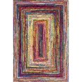 thumbnail image 4 of nuLOOM Tapis de Zone Tressé à la Main Tammara, 9' x 12', Multi, 4 of 5