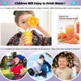 thumbnail image 5 of 12 oz Insulated Kids Water Bottle for Boy Girl with Straw/Chug/ One-Click-Open Lids Strainer Stainless Steel Water Bottles Double Wall Vacuum Wide Mouth BPA Free Leak-Proof for School Todler, 5 of 5