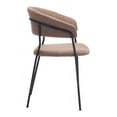 thumbnail image 3 of Josephine Dining Chair Brown Dining Chair, Modern Style, Shearling style fabric, Plywood, Indoor Dining, 3 of 4